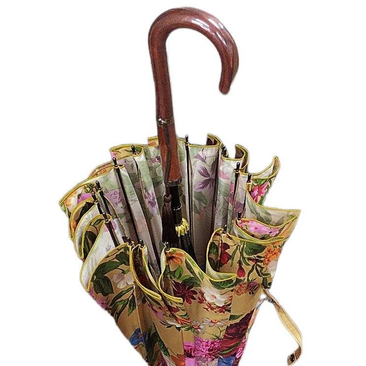 晴雨兼用傘 日本製 GRACITO グラシト レディース傘 16本骨長傘 55cm 1枚張り フラワーガーデン柄 軽量 カーボン骨 上品 おしゃれ 母の日 ギフト |  | 11