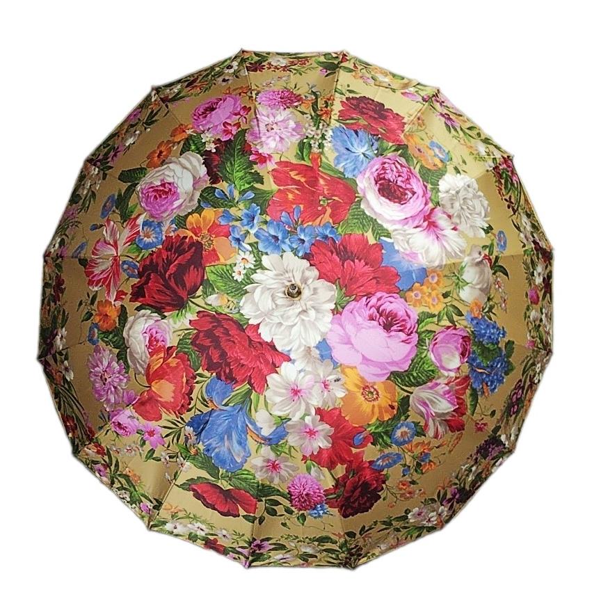 晴雨兼用傘 日本製 GRACITO グラシト レディース傘 16本骨長傘 55cm 1枚張り フラワーガーデン柄 軽量 カーボン骨 上品 おしゃれ 母の日 ギフト |  | 08
