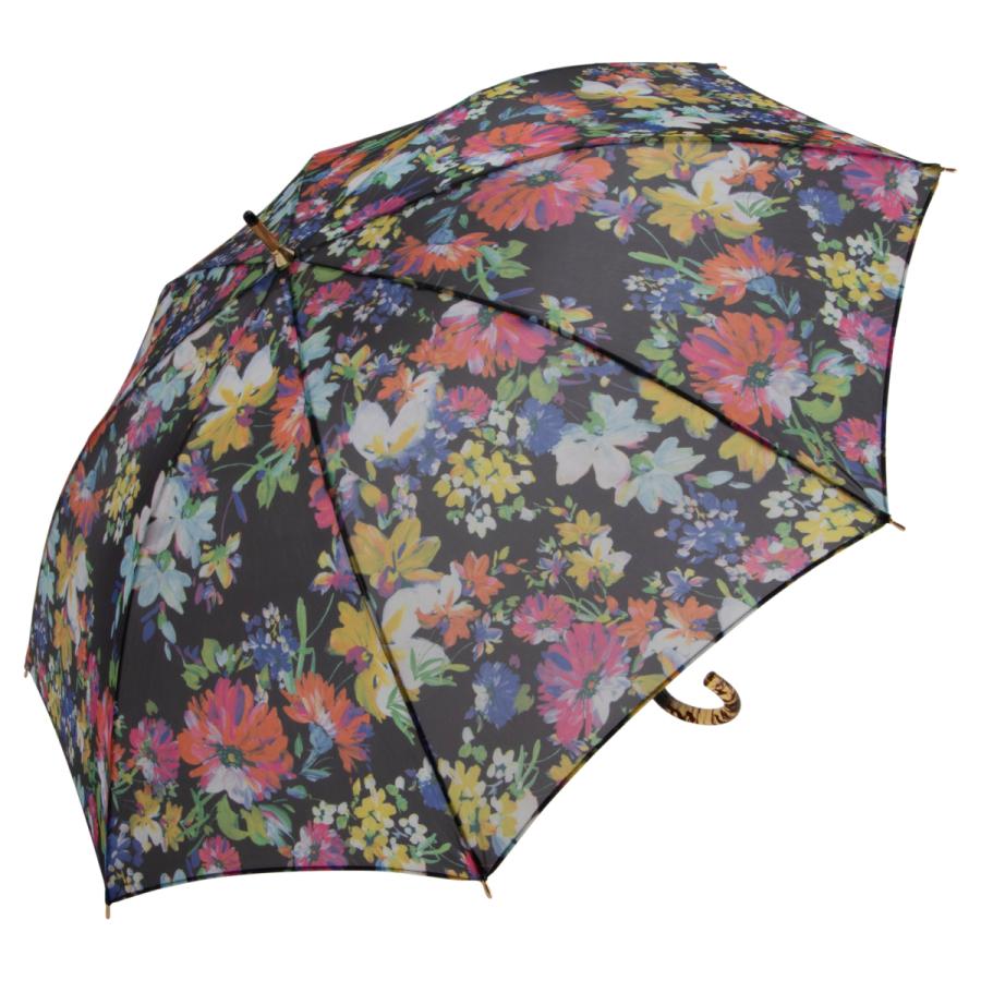 晴雨兼用傘 日本製 GRACITO グラシト レディース傘 ショート長傘 55cm オーガンジー ペイントマーガレット柄 軽量 カーボン骨 上品 おしゃれ 母の日 ギフト | 