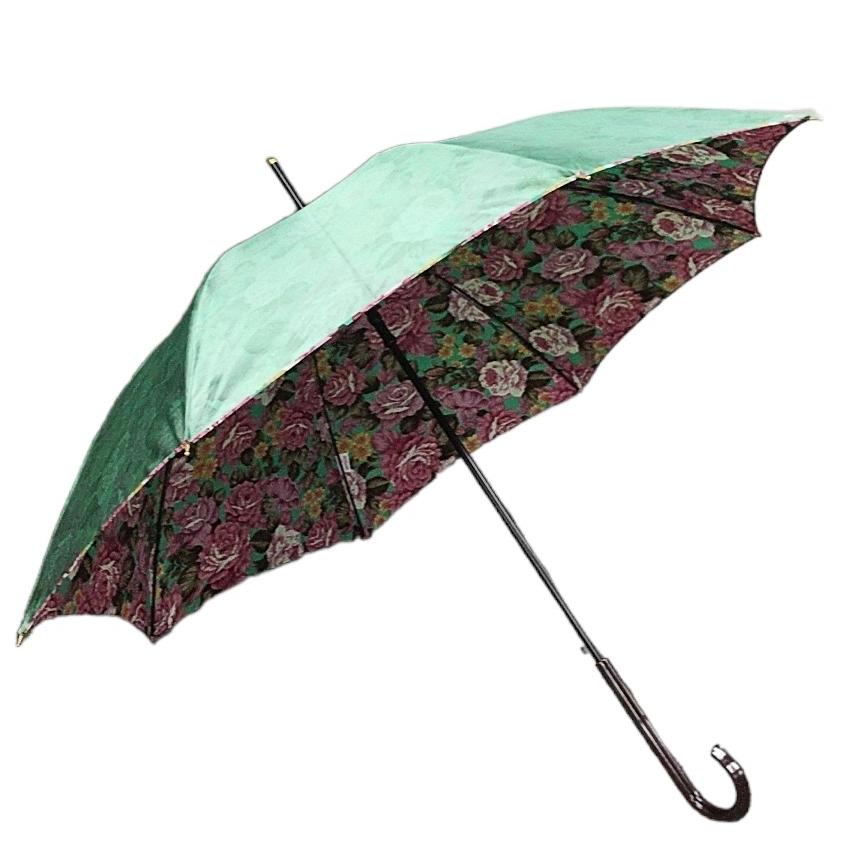 晴雨兼用傘 日本製 GRACITO グラシト レディース傘 ジャンプ傘 58cm 軽量 グラスファイバー骨 UVカット サテン 裏花転写プリント バラ柄 上品  母の日 ギフト |  | 04
