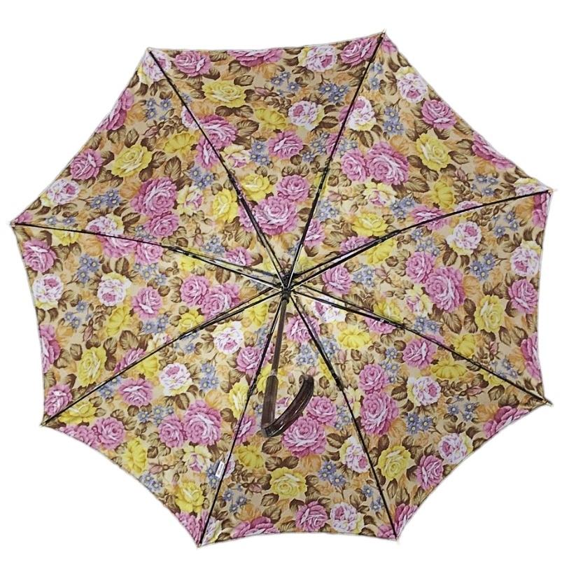 晴雨兼用傘 日本製 GRACITO グラシト レディース傘 ジャンプ傘 58cm 軽量 グラスファイバー骨 UVカット サテン 裏花転写プリント バラ柄 上品  母の日 ギフト |  | 07
