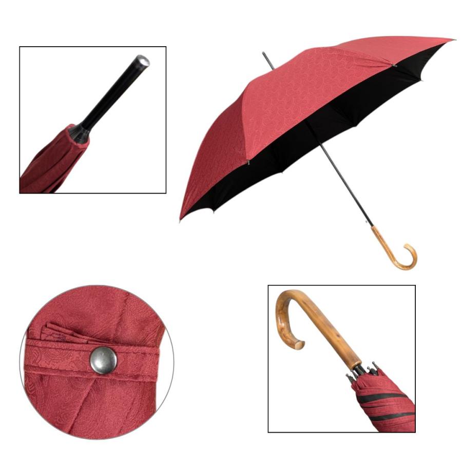 晴雨兼用傘 日本製 GRACITO グラシト レディース傘 ジャンプ長傘 60cm 遮光 遮熱 甲州織ジャガード ペイズリー柄 軽量 グラスファイバー骨 上品 母の日 ギフト |  | 12