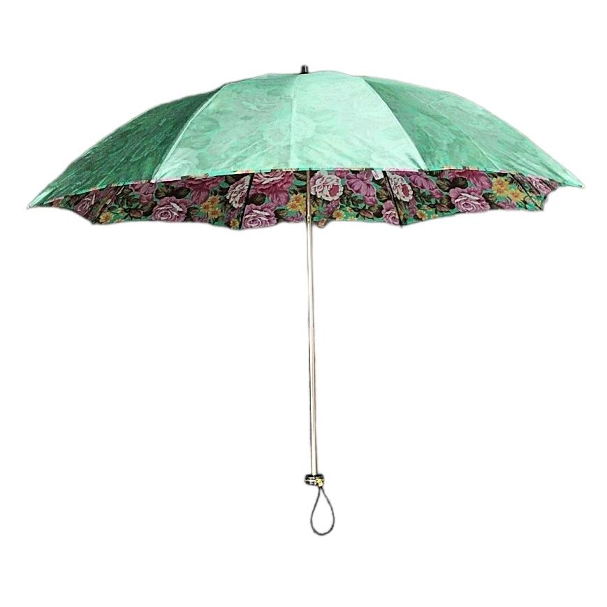 晴雨兼用傘 日本製 GRACITO グラシト レディース傘 コンパクト折りたたみ傘 47cm 軽量 グラスファイバー骨 UVカット サテン 裏花転写プリント バラ柄  母の日 |  | 04