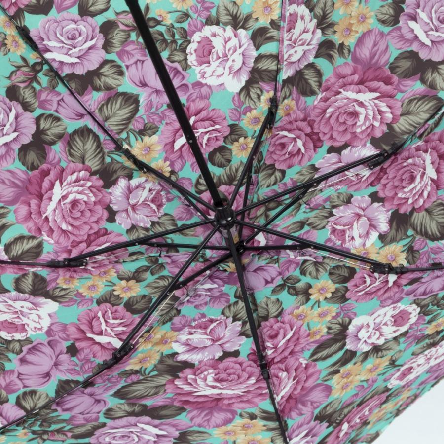 晴雨兼用傘 日本製 GRACITO グラシト レディース傘 ミニ 折りたたみ傘 軽量 カーボン骨 UVカット サテン 裏花転写プリント バラ柄 上品 おしゃれ 母の日 ギフト |  | 15