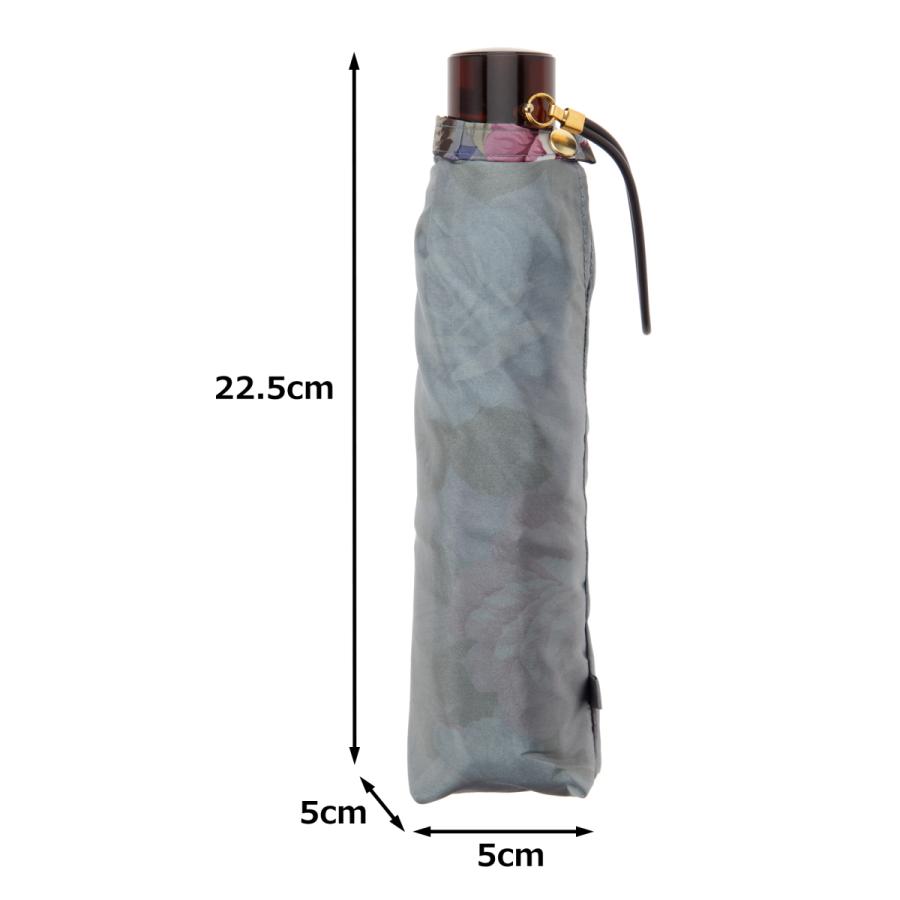 晴雨兼用傘 日本製 GRACITO グラシト レディース傘 ミニ 折りたたみ傘 軽量 カーボン骨 UVカット サテン 裏花転写プリント バラ柄 上品 おしゃれ 母の日 ギフト |  | 10