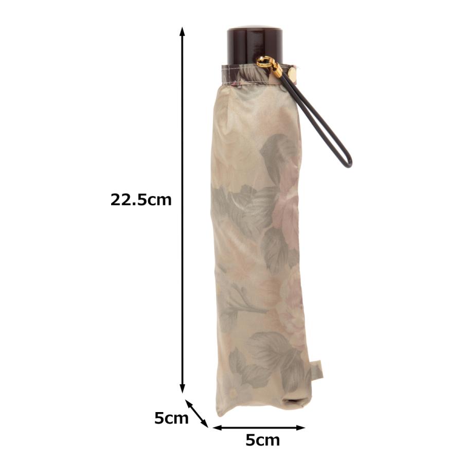 晴雨兼用傘 日本製 GRACITO グラシト レディース傘 ミニ 折りたたみ傘 軽量 カーボン骨 UVカット サテン 裏花転写プリント バラ柄 上品 おしゃれ 母の日 ギフト |  | 12