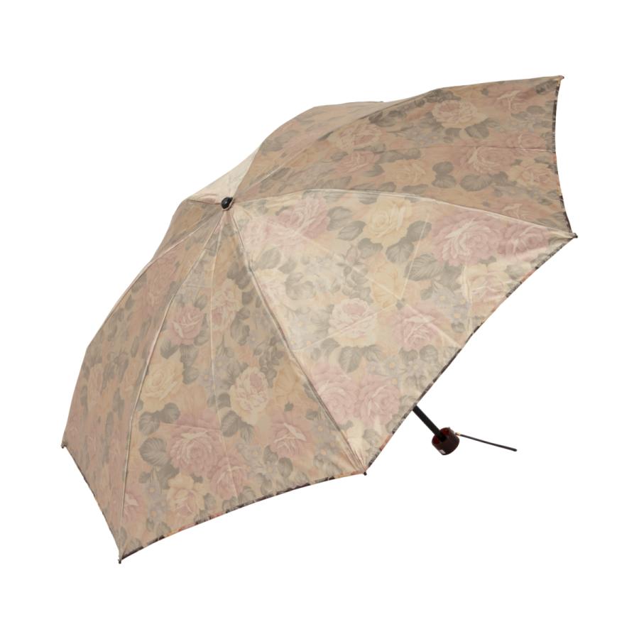 晴雨兼用傘 日本製 GRACITO グラシト レディース傘 ミニ 折りたたみ傘 軽量 カーボン骨 UVカット サテン 裏花転写プリント バラ柄 上品 おしゃれ 母の日 ギフト |  | 03