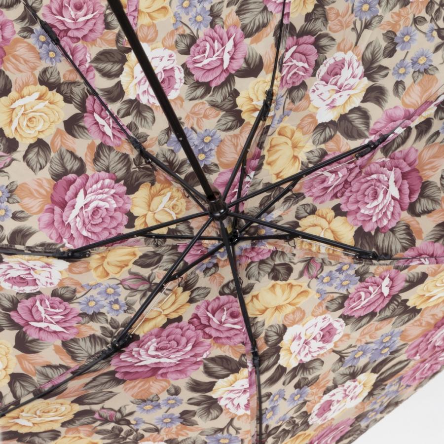晴雨兼用傘 日本製 GRACITO グラシト レディース傘 ミニ 折りたたみ傘 軽量 カーボン骨 UVカット サテン 裏花転写プリント バラ柄 上品 おしゃれ 母の日 ギフト |  | 13