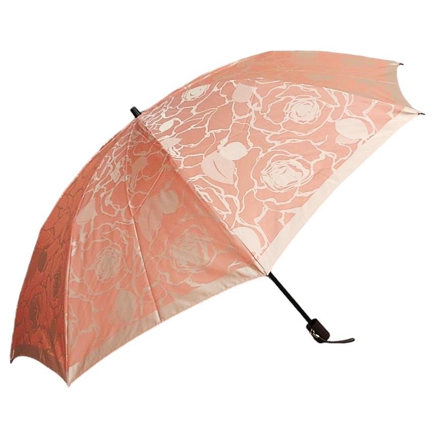 晴雨兼用傘 日本製 GRACITO グラシト レディース傘 折りたたみ傘 甲州織先染ジャガード バラ柄 軽量 グラスファイバー骨 上品 おしゃれ 母の日 ギフト |  | 04
