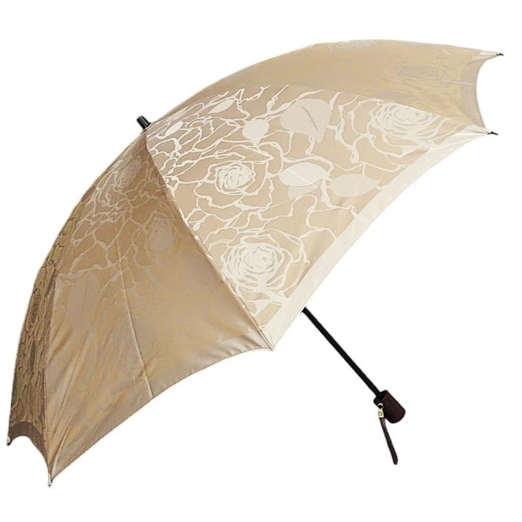 晴雨兼用傘 日本製 GRACITO グラシト レディース傘 折りたたみ傘 甲州織先染ジャガード バラ柄 軽量 グラスファイバー骨 上品 おしゃれ 母の日 ギフト |  | 01