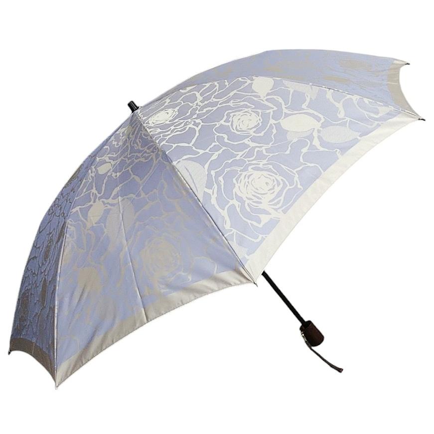晴雨兼用傘 日本製 GRACITO グラシト レディース傘 折りたたみ傘 甲州織先染ジャガード バラ柄 軽量 グラスファイバー骨 上品 おしゃれ 母の日 ギフト |  | 02