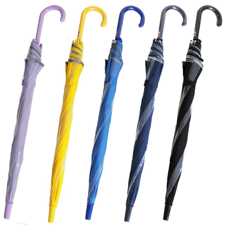 学童 子供 小学生傘 58cm 中学年 高学年 身長140cm 耐風 2駒 グラスファイバー 透明窓 ワンタッチジャンプ 暗闇で光る反射テープ 安心安全 通学 入学 新学期 |  | 06