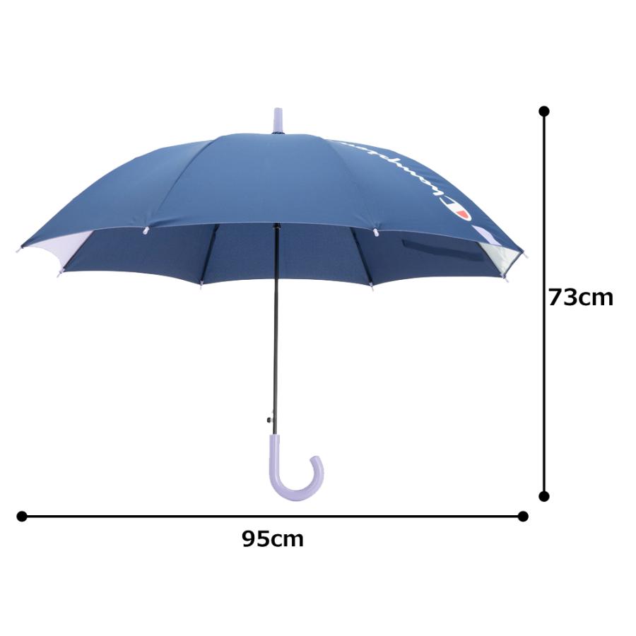 Champion チャンピオン 女児 学童傘 58cm 耐風 ジャンプ 1駒透明 反射材 通学 小学校中学年 高学年 入学祝い 卒園記念 | Champion | 18