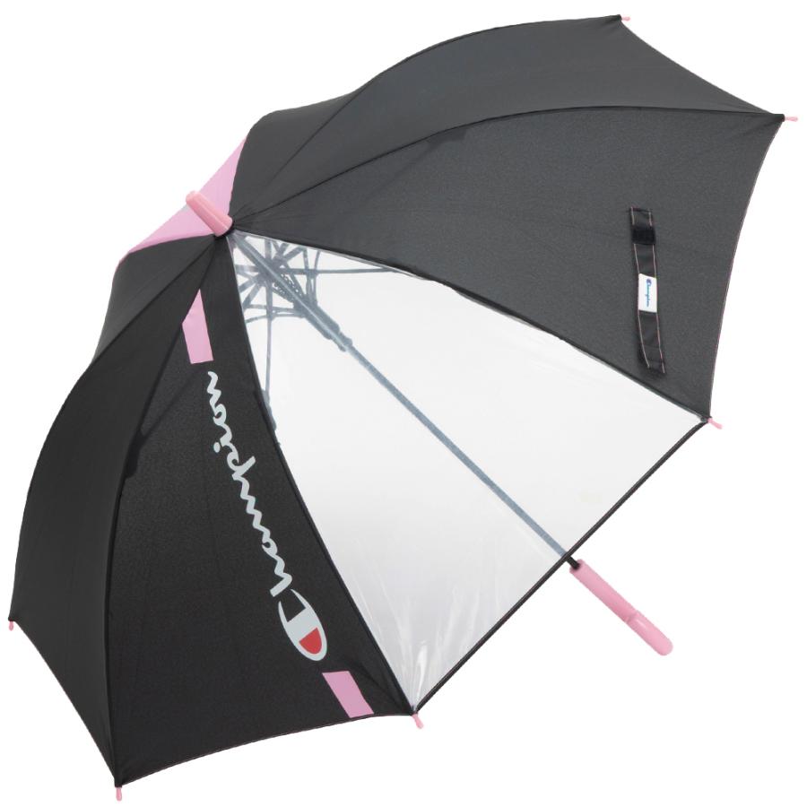 Champion チャンピオン 女児 学童傘 58cm 耐風 ジャンプ 1駒透明 反射材 通学 小学校中学年 高学年 入学祝い 卒園記念 | Champion | 07