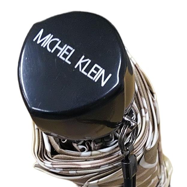 ミッシェルクラン 婦人 サテン生地 幾何学柄 ミニ折傘 55cm MK92013 MICHEL KLEIN 上質な光沢感を持ったサテン素材折傘 UV加工  :mk92013:UMBEPLUS 通販 