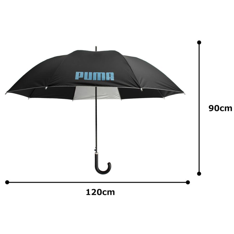 プーマ 男女 兼用 大判 晴雨兼用 シルバーコーティング ワンタッチ ジャンプ 傘 70cm ゴルフ スポーツ観戦 UVカット 遮光 99%以上 雨 梅雨 日差 遮熱 PBP28JP70｜umbe-plus｜17