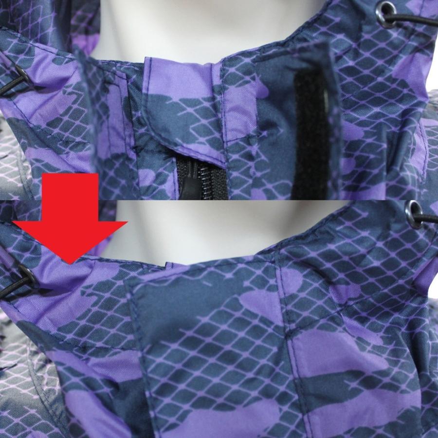 PUMA プーマ 男女兼用 レインポンチョ M〜L/L〜LL クラウド柄  リュック対応 フロントファスナー 反射テープ シームテープ 耐水圧3000mm 収納袋付 通学 通勤 | PUMA | 14