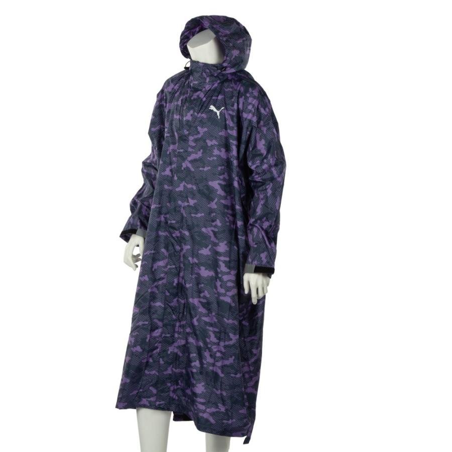 PUMA プーマ 男女兼用 レインポンチョ M〜L/L〜LL クラウド柄  リュック対応 フロントファスナー 反射テープ シームテープ 耐水圧3000mm 収納袋付 通学 通勤 | PUMA | 05