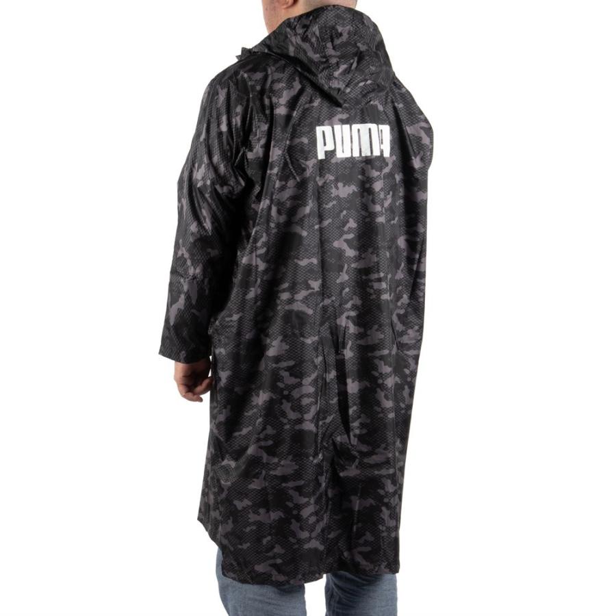 PUMA プーマ 男女兼用 レインポンチョ M〜L/L〜LL クラウド柄  リュック対応 フロントファスナー 反射テープ シームテープ 耐水圧3000mm 収納袋付 通学 通勤 | PUMA | 03