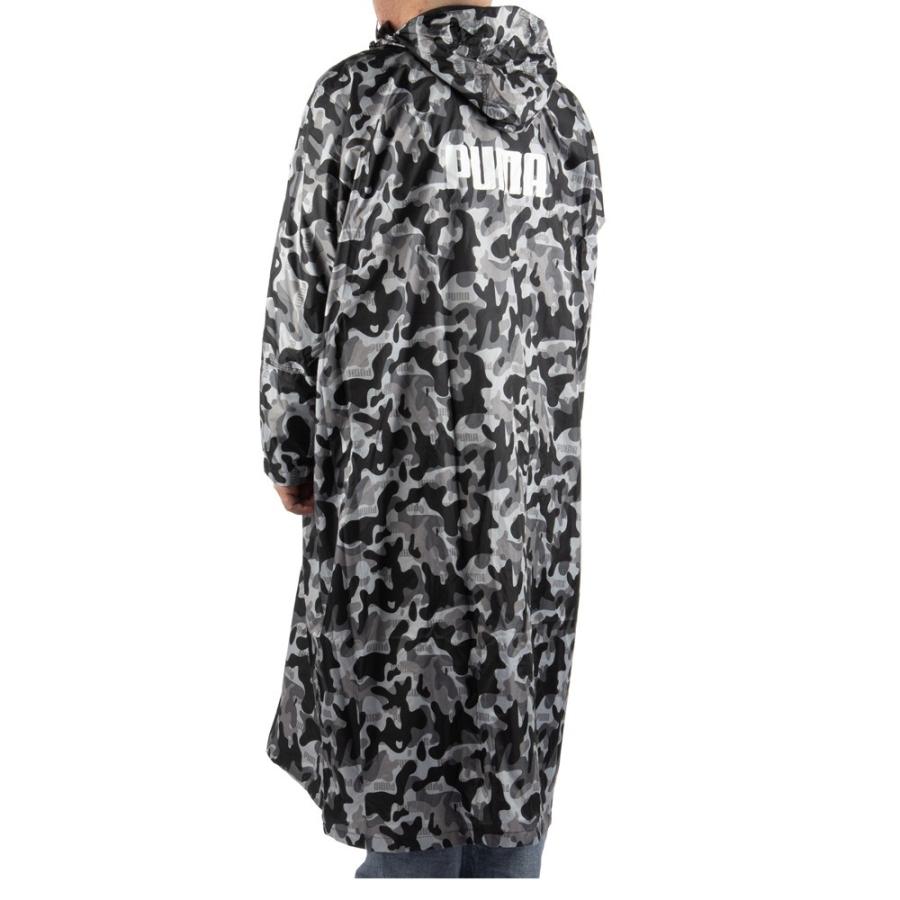 PUMA フード付きベンチコート オレンジ/黒/迷彩 PUMA ジュニア ベンチコート 【PUMA|プーマ】サッカーフットサル