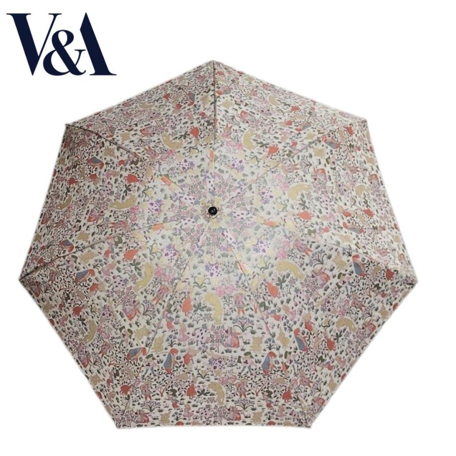V&A☆不思議の国のアリス☆折りたたみ傘新品 FUNALIVE 折りたたみ傘 V＆A晴雨兼用一級遮光アリス柄深張り2段