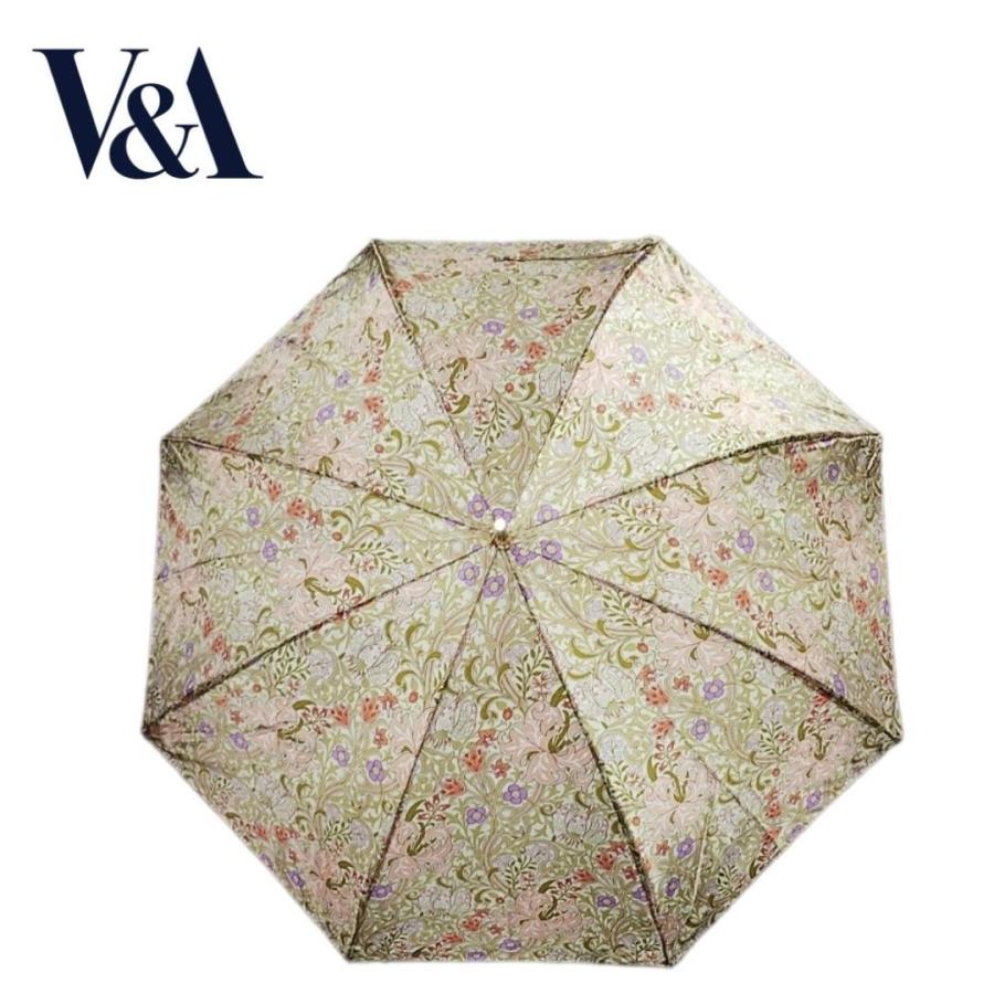 晴雨兼用傘 日本製 V&A（ヴィクトリア＆アルバート博物館） レディースジャンプ傘 60cm ゴールデンリリー柄 サテン生地 耐風強化骨 UV加工 母の日ギフト |  | 12