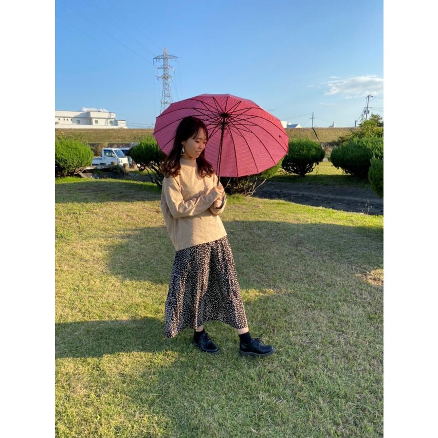 傘３点選んで3980円対象商品　傘　大人　レディース　16本骨傘プリント和柄 レディース傘 軽量　丸いシルエットがかわいい |  | 08