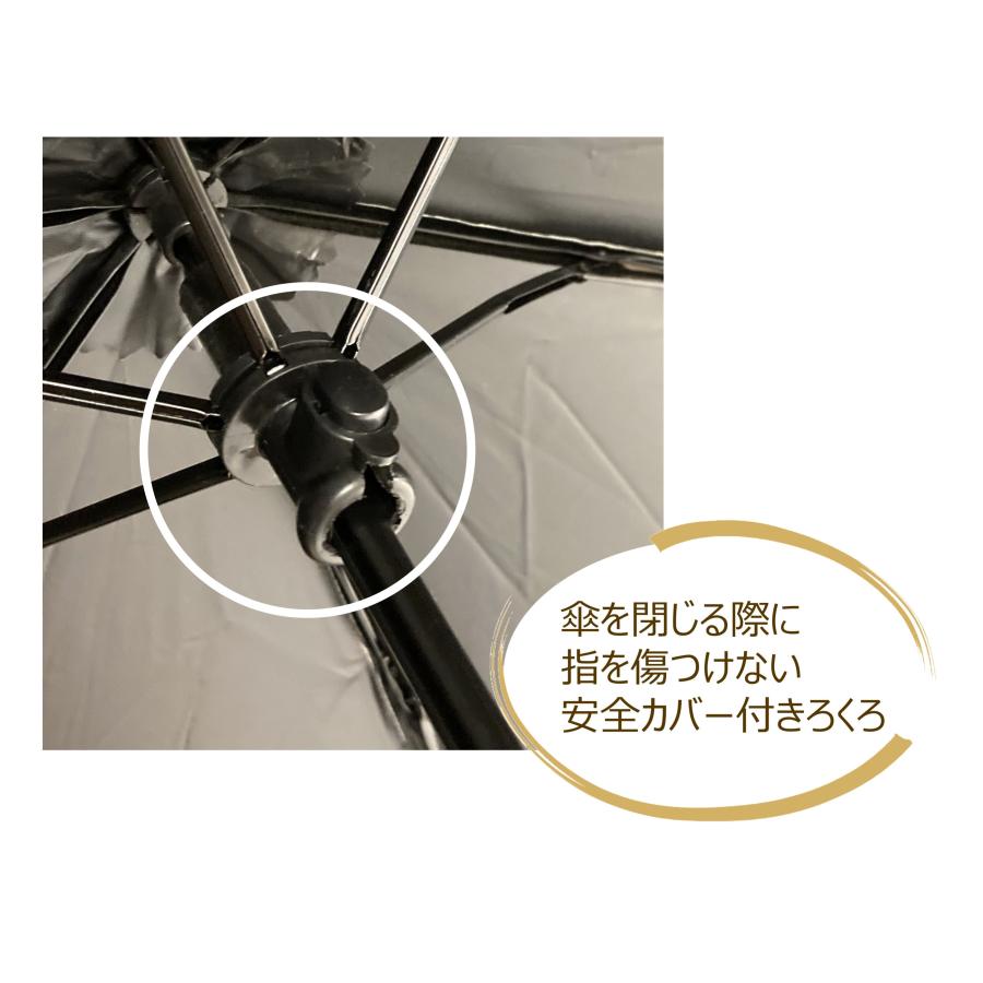 ２点以上購入で２点目より半額　晴雨兼用傘　黒コーティング　UVカット率100％　白日傘　折りたたみ　レディース　メンズ |  | 02