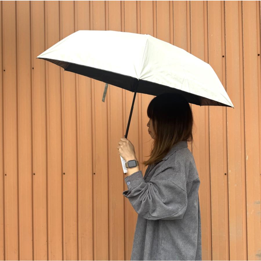 ２点以上購入で２点目より半額　晴雨兼用傘　黒コーティング　UVカット率100％　白日傘　折りたたみ　レディース　メンズ |  | 08