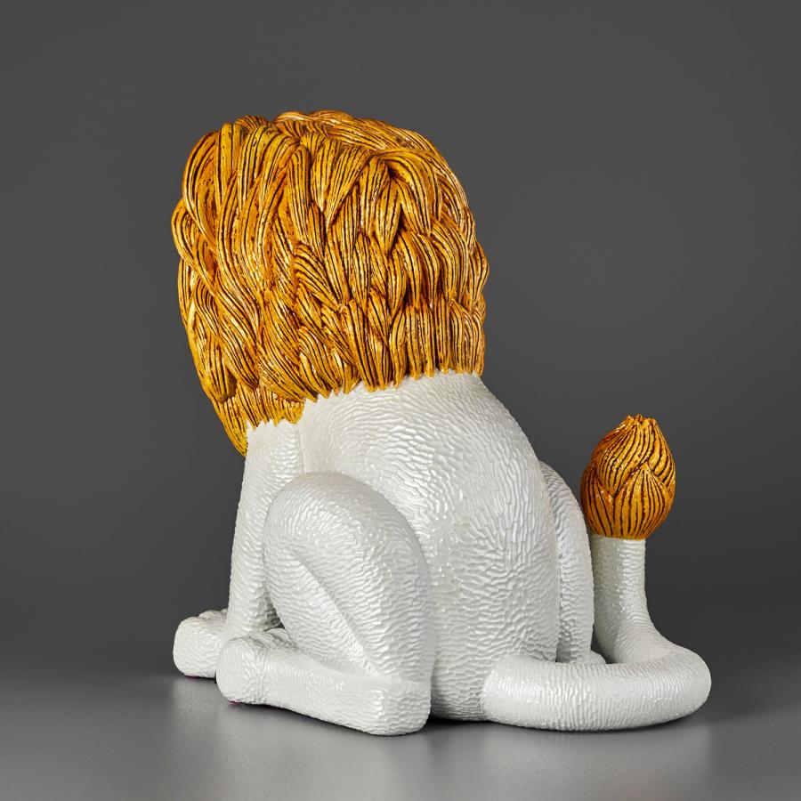三沢厚彦 ANIMALS ライオン ゴールド ソフトビニール完成品 : 梅田 蔦