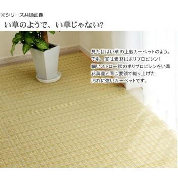 洗える PPカーペット 『バルカン』 グリーン 江戸間6畳(約261×352cm) 2102206_1