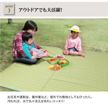 洗える PPカーペット 『バルカン』 グリーン 江戸間6畳(約261×352cm) 2102206_3