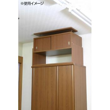 耐震収納上置き じしん作くん 幅86cm 奥行44cm 86-44　B・ブラウン_1