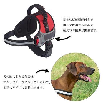 ファープラスト ヘラクレス 犬用ハーネス M レッド 75468322_4