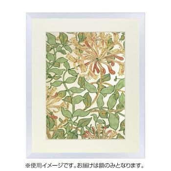 下がき額 桜平型 しろがね色 半切545×424 アクリル樹脂
