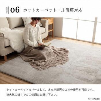 ラグマット 約3畳 「ラピアス」 200×250cm SWH スノーホワイト 1280311271303_7