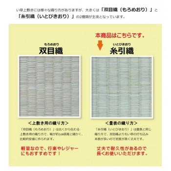 純国産い草 上敷き カーペット 糸引織 「湯沢」 江戸間4.5畳 約261×261cm 1010050012402