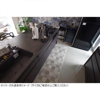 拭けるマットシリーズ アンティグロ キッチンマット 60×240cm グレーの画像