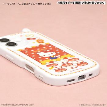 サンリオ iPhone16 Pro 対応 レトロガラケー風ケース KT.ハローキティ