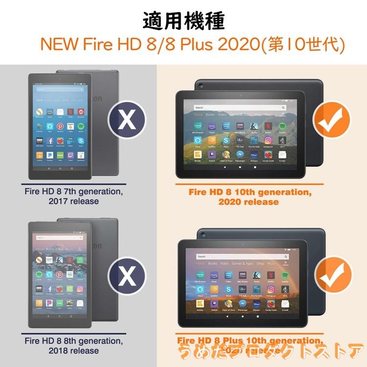 Fire HD 8 2022 ケース fire hd 8 plus カバー 2022 第10世代 第12世代 カバー オートスリープ機能 軽量 薄型 三つ折りスタンド 上質PUレザー外装 マイクロ｜umedaproductstore｜03