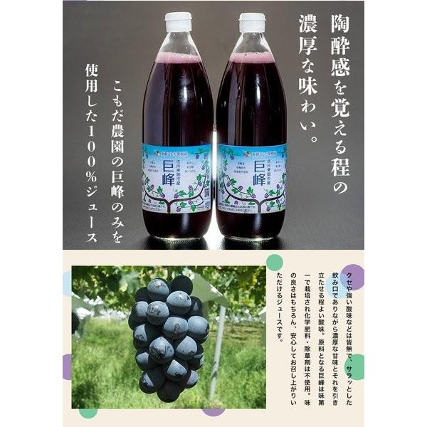 ぶどう 巨峰 長野県 東御　こもだ果樹園の巨峰100%ジュース 1000ml×2本 ※常温 送料無料｜umeebeccyasannriku｜06