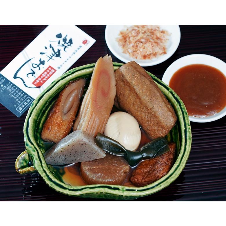 希望者のみラッピング無料 送料無料 カネオト石橋商店 焼津おでん 味噌ダレ かつお節付き 400g 5個 常温 Supplystudies Com