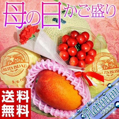 100 の保証 母の日 ギフト 国産 フルーツ カゴ盛り プラチナ 4種5品 カーネーション メッセージカード付き 造花 送料無料 弊社オリジナル 築地のギフト職人が作る豪華かご盛り 残りわずか