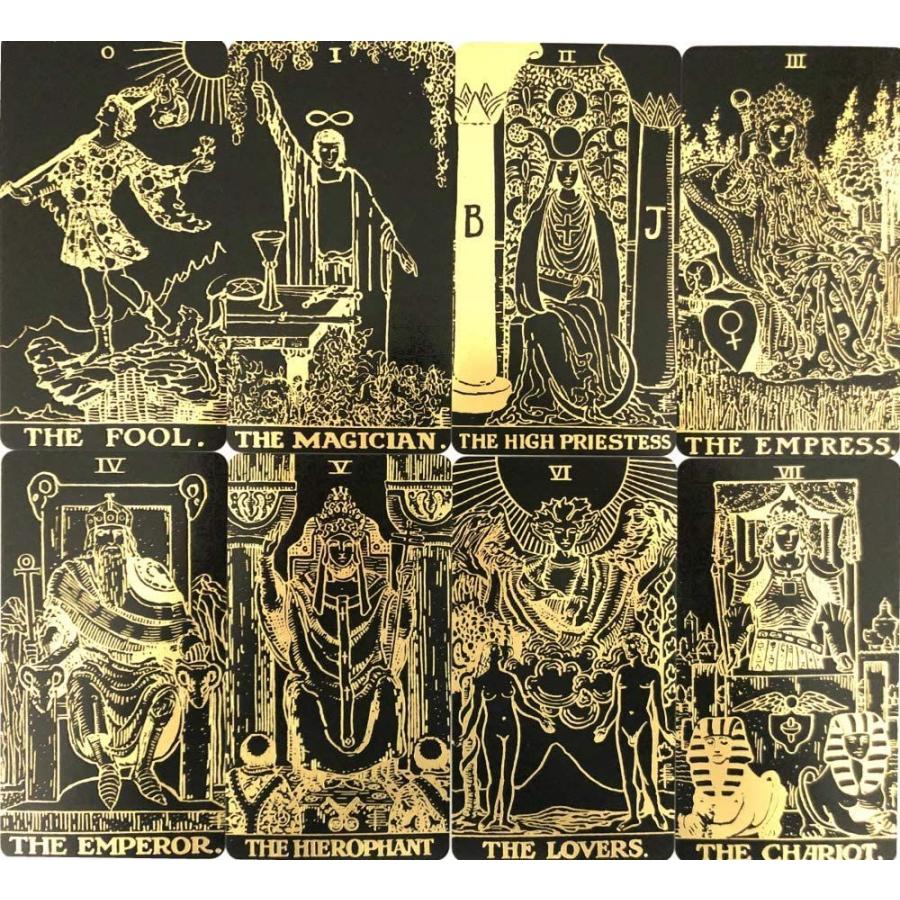 豪華 タロットカード 78枚 ウェイト版 タロット占い タロット ゴールド ブラック エディション Tarot Gold Black Ed うめストア 通販 Yahoo ショッピング 超人気の Www Doctor Plan Com