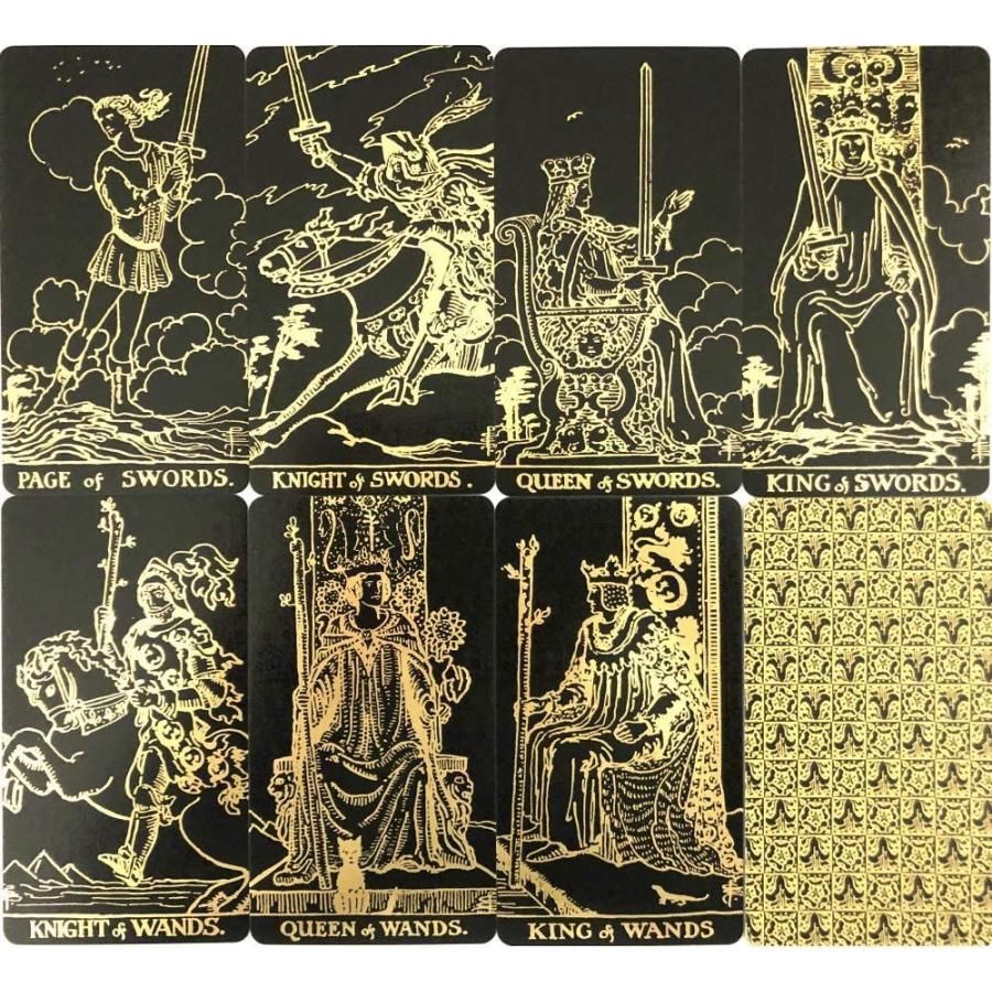 豪華 タロットカード 78枚 ウェイト版 タロット占い タロット ゴールド ブラック エディション Tarot Gold Black Ed うめストア 通販 Yahoo ショッピング 超人気の Www Doctor Plan Com