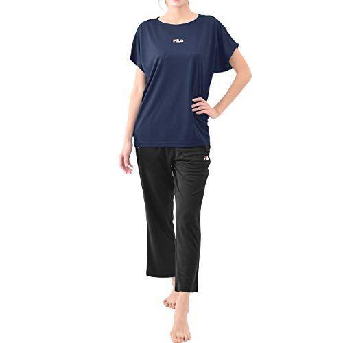 人気ブランド フィラ Fila スポーツウェア レディース 上下セット 半袖 体型カバー Nv 3l 大注目 Www Cepici Gouv Ci
