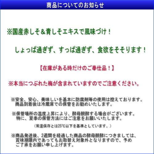 【料理に最適！本当に潰れてます！】紀州南高つぶれ梅干［しそ漬け］500g 紀州南高梅 (塩分約8%) |  | 03