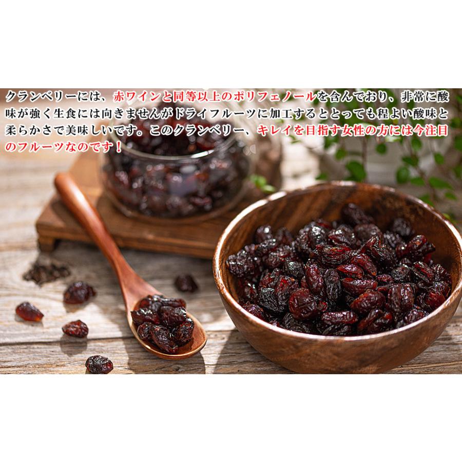 ドライクランベリー オーガニック ドライフルーツ 1kg（500g×2個）無