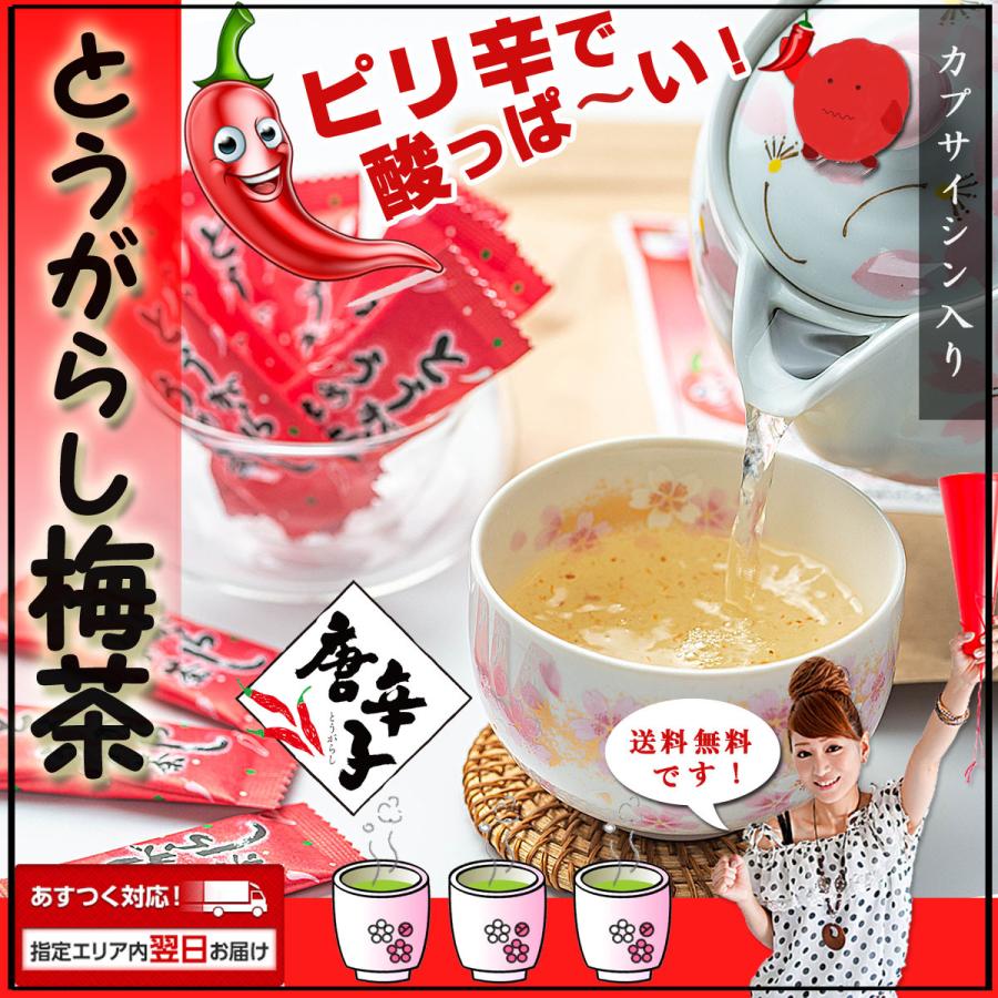 梅昆布茶 とうがらし梅茶 50g(2g×25袋) スティック 小分けタイプ お茶
