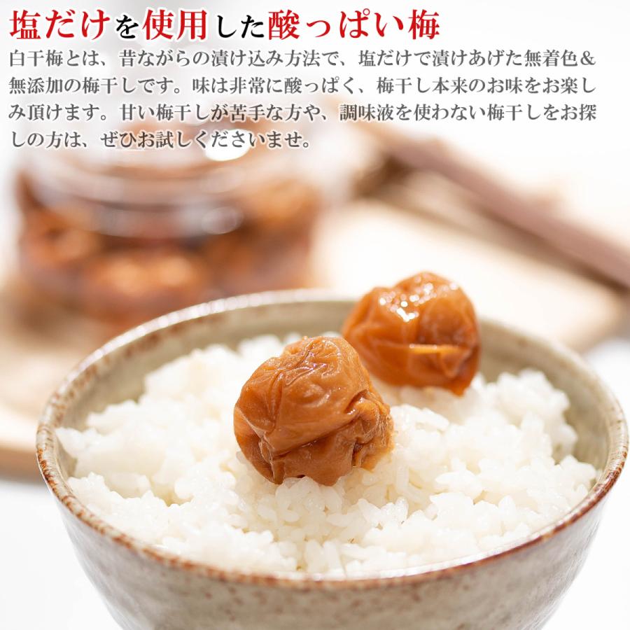 梅干し 無添加 訳あり 白干し梅 1kg ( 昔ながらの酸っぱい梅干し 塩のみ ) 塩分20% つぶれ梅 塩だけ 酸っぱい梅干し 梅干 国産 無添加梅干し 白干梅 誕生日｜umekaisen｜02